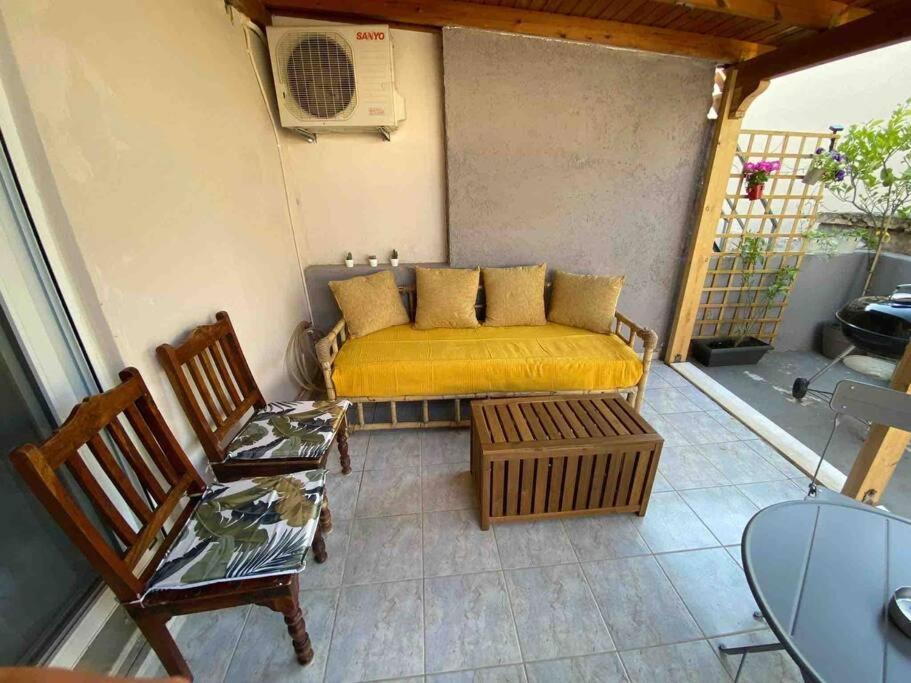 New! Flower Patio House 2 Bdr - Bbq - Wash Machine Лаврион Экстерьер фото